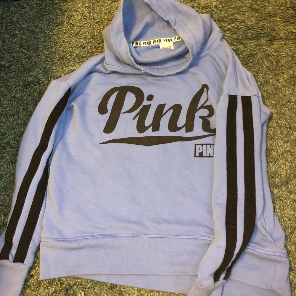 Pink High Neck Sweatshirt